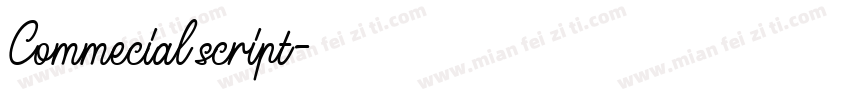 Commecial script字体转换